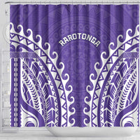 Custom Cook Islands Rarotonga Shower Curtain Polynesian Tribal Tattoo