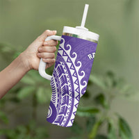 Cook Islands Rarotonga Tumbler With Handle Polynesian Tribal Tattoo
