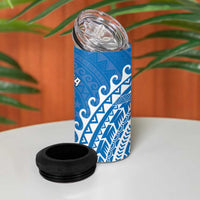 Cook Islands Pukapuka 4 in 1 Can Cooler Tumbler Polynesian Tribal Tattoo