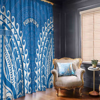 Custom Cook Islands Pukapuka Window Curtain Polynesian Tribal Tattoo