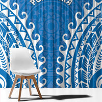 Custom Cook Islands Pukapuka Window Curtain Polynesian Tribal Tattoo