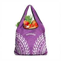 Custom Cook Islands Mangaia Grocery Bag Polynesian Tribal Tattoo