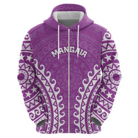 Custom Cook Islands Mangaia Hoodie Polynesian Tribal Tattoo