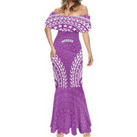 Custom Cook Islands Mangaia Mermaid Dress Polynesian Tribal Tattoo