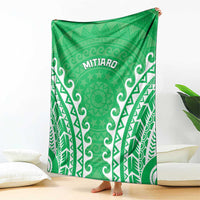 Custom Cook Islands Mitiaro Blanket Polynesian Tribal Tattoo