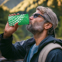 Cook Islands Mitiaro 4 in 1 Can Cooler Tumbler Polynesian Tribal Tattoo