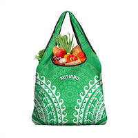 Custom Cook Islands Mitiaro Grocery Bag Polynesian Tribal Tattoo