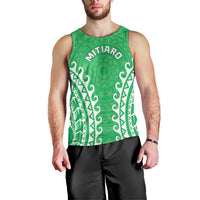 Custom Cook Islands Mitiaro Men Tank Top Polynesian Tribal Tattoo LT05