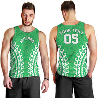 Custom Cook Islands Mitiaro Men Tank Top Polynesian Tribal Tattoo LT05