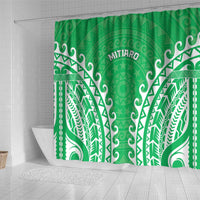 Custom Cook Islands Mitiaro Shower Curtain Polynesian Tribal Tattoo