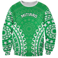 Custom Cook Islands Mitiaro Sweatshirt Polynesian Tribal Tattoo