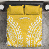 Custom Cook Islands Aitutaki Bedding Set Polynesian Tribal Tattoo