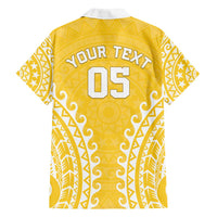 Custom Cook Islands Aitutaki Family Matching Long Sleeve Bodycon Dress and Hawaiian Shirt Polynesian Tribal Tattoo LT05 - Polynesian Pride