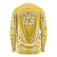 Custom Cook Islands Aitutaki Long Sleeve Shirt Polynesian Tribal Tattoo