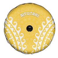 Custom Cook Islands Aitutaki Spare Tire Cover Polynesian Tribal Tattoo