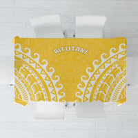 Custom Cook Islands Aitutaki Tablecloth Polynesian Tribal Tattoo