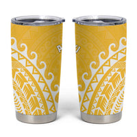 Cook Islands Aitutaki Tumbler Cup Polynesian Tribal Tattoo