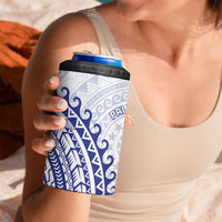 Cook Islands Palmerston 4 in 1 Can Cooler Tumbler Polynesian Tribal Tattoo