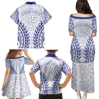 Custom Cook Islands Palmerston Family Matching Puletasi and Hawaiian Shirt Polynesian Tribal Tattoo