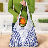 Custom Cook Islands Palmerston Grocery Bag Polynesian Tribal Tattoo