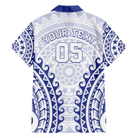 Custom Cook Islands Palmerston Hawaiian Shirt Polynesian Tribal Tattoo