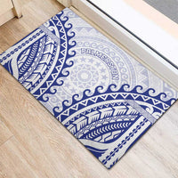 Custom Cook Islands Palmerston Rubber Doormat Polynesian Tribal Tattoo