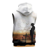 Australia And New Zealand ANZAC Day Sleeveless Hoodie Battle Of Beersheba