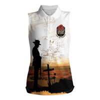 Australia And New Zealand ANZAC Day Women Sleeveless Polo Shirt Battle Of Beersheba