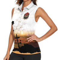 Australia And New Zealand ANZAC Day Women Sleeveless Polo Shirt Battle Of Beersheba
