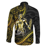 Filipinos Lapu Lapu Hero Family Matching Puletasi and Hawaiian Shirt Gold Polynesian Tribal Tattoo