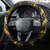 Filipinos Lapu Lapu Hero Steering Wheel Cover Gold Polynesian Tribal Tattoo