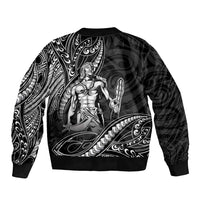 Filipinos Lapu Lapu Hero Bomber Jacket Black Polynesian Tribal Tattoo LT05 - Polynesian Pride