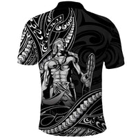 Filipinos Lapu Lapu Hero Polo Shirt Black Polynesian Tribal Tattoo