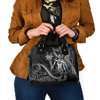 Filipinos Lapu Lapu Hero Shoulder Handbag Black Polynesian Tribal Tattoo LT05 - Polynesian Pride