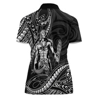 Filipinos Lapu Lapu Hero Women Polo Shirt Black Polynesian Tribal Tattoo