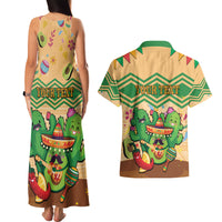 Personalised Hawaii Cinco De Mayo Couples Matching Tank Maxi Dress and Hawaiian Shirt Funny Style