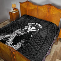 Hawaii King Kamehameha Day Parade Quilt With Pa'u Riders Plumeria Kakau Tribal Pattern