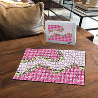 Pink Hawaii Palaka Puzzle Maile Pikake Honohono Orchid Lei