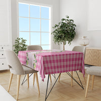Pink Hawaii Palaka Tablecloth Maile Pikake Honohono Orchid Lei