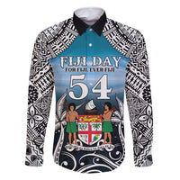 Personalised Happy 50th Fiji Day Family Matching Summer Maxi Dress and Hawaiian Shirt Forever Fiji With Tapa Tribal Pattern