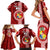 Custom Tonga Rugby Family Matching Short Sleeve Bodycon Dress and Hawaiian Shirt World Cup 2023 Coat Of Arms Ngatu Pattern LT05 - Polynesian Pride