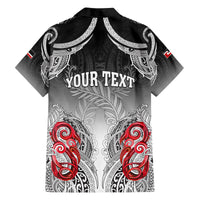 Personalised New Zealand Waitangi Day Family Matching Puletasi Dress and Hawaiian Shirt Aotearoa Te Ra O Waitangi Manaia Maori Pattern LT05 - Polynesian Pride