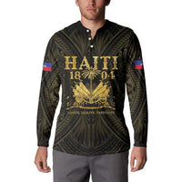 Haiti 1804 Button Sweatshirt Polynesian Gold Neg Maron
