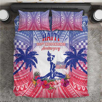 Haiti Independence Day Bedding Set Neg Maron Polynesian Style LT05