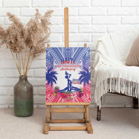 Haiti Independence Day Canvas Wall Art Neg Maron Polynesian Style LT05