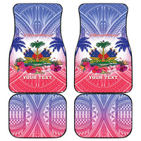 Haiti Independence Day Car Mats Neg Maron Polynesian Style