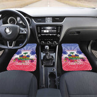 Haiti Independence Day Car Mats Neg Maron Polynesian Style LT05 Set 2pcs - Front Blue - Polynesian Pride