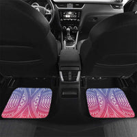Haiti Independence Day Car Mats Neg Maron Polynesian Style LT05 Set 2pcs - Back Blue - Polynesian Pride