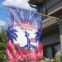 Haiti Independence Day Garden Flag Neg Maron Polynesian Style