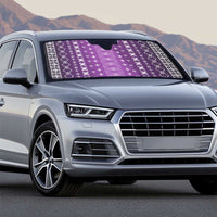 Purple Samoa Malu Tattoo Inspired Auto Sun Shade - Polynesian Pride